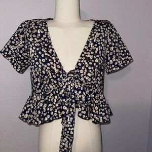 Floral crop top